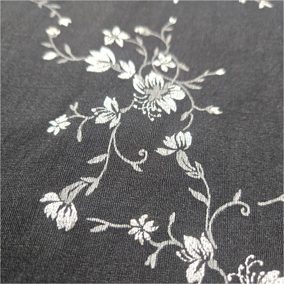 1990s Y2K Molly Malloy Black Floral Dress Size 8 Evening Cocktail Party Dress - Picture 9 of 10